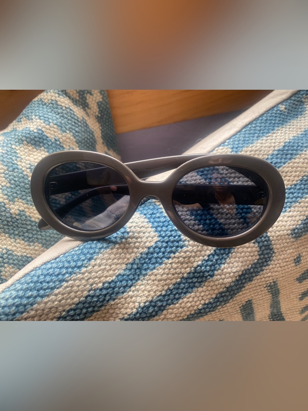 Matt & Nat Miela-2 Recycled Oval Sunglasses in Grey - Picture 3 of 8